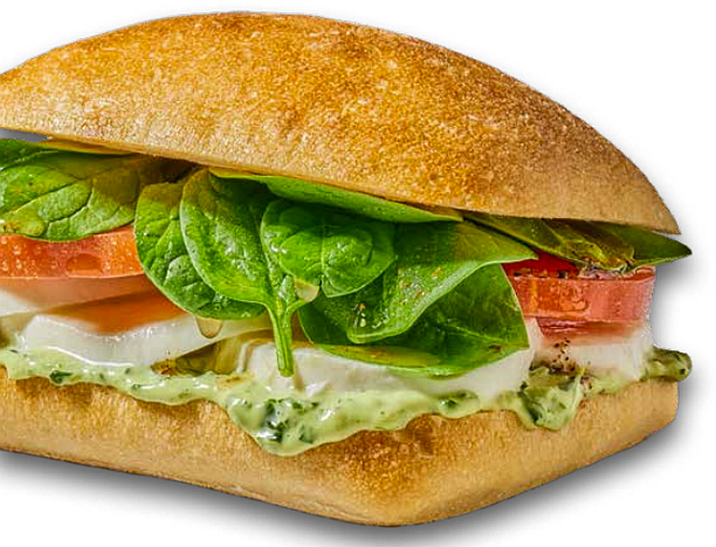 Caprese ciabatta sandwich
